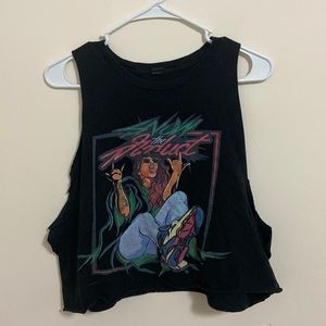 Black snow the product cut off self cropped tank top. Size large. Vintage look.